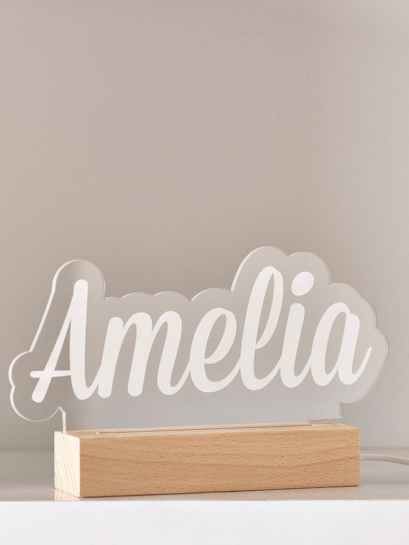 LED name light personalised with 7 colours (British brand)