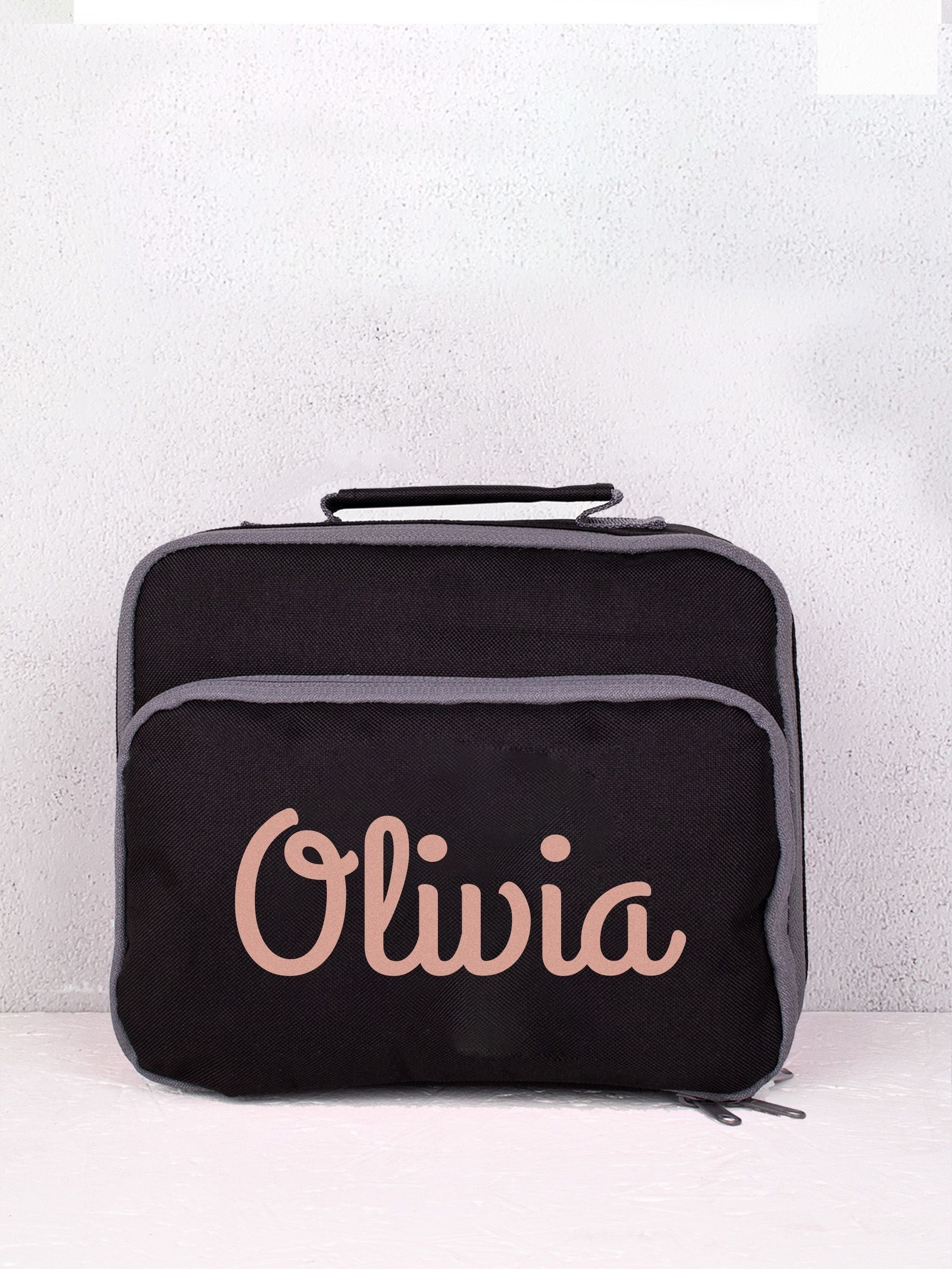 Personalised lunch bag with name, insulated (British brand)