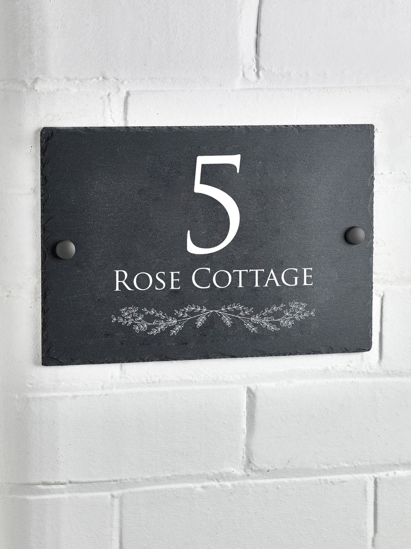 Personalised slate house sign 20x30cm - British product