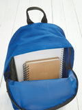 Loveabode backpack blue personalised rocket, UK version