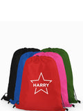 Personalised PE gymsac star and name 11L - British product