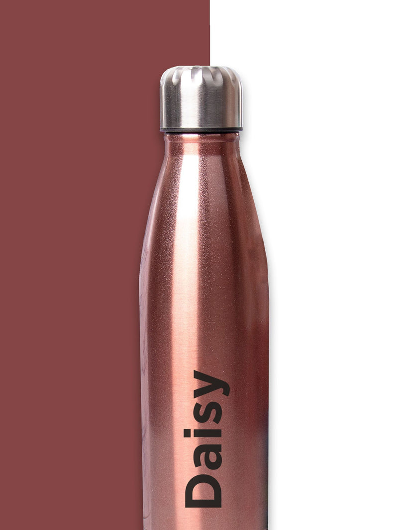 Loveabode personalised stainless steel water bottle 500ml (British brand)
