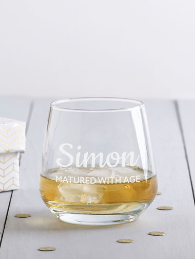 Next Loveabode La-Rock Personalised Tumbler Glass- Buy online at McGrocer