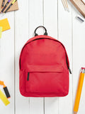 Loveabode red personalised name and date rucksack, imported from the UK