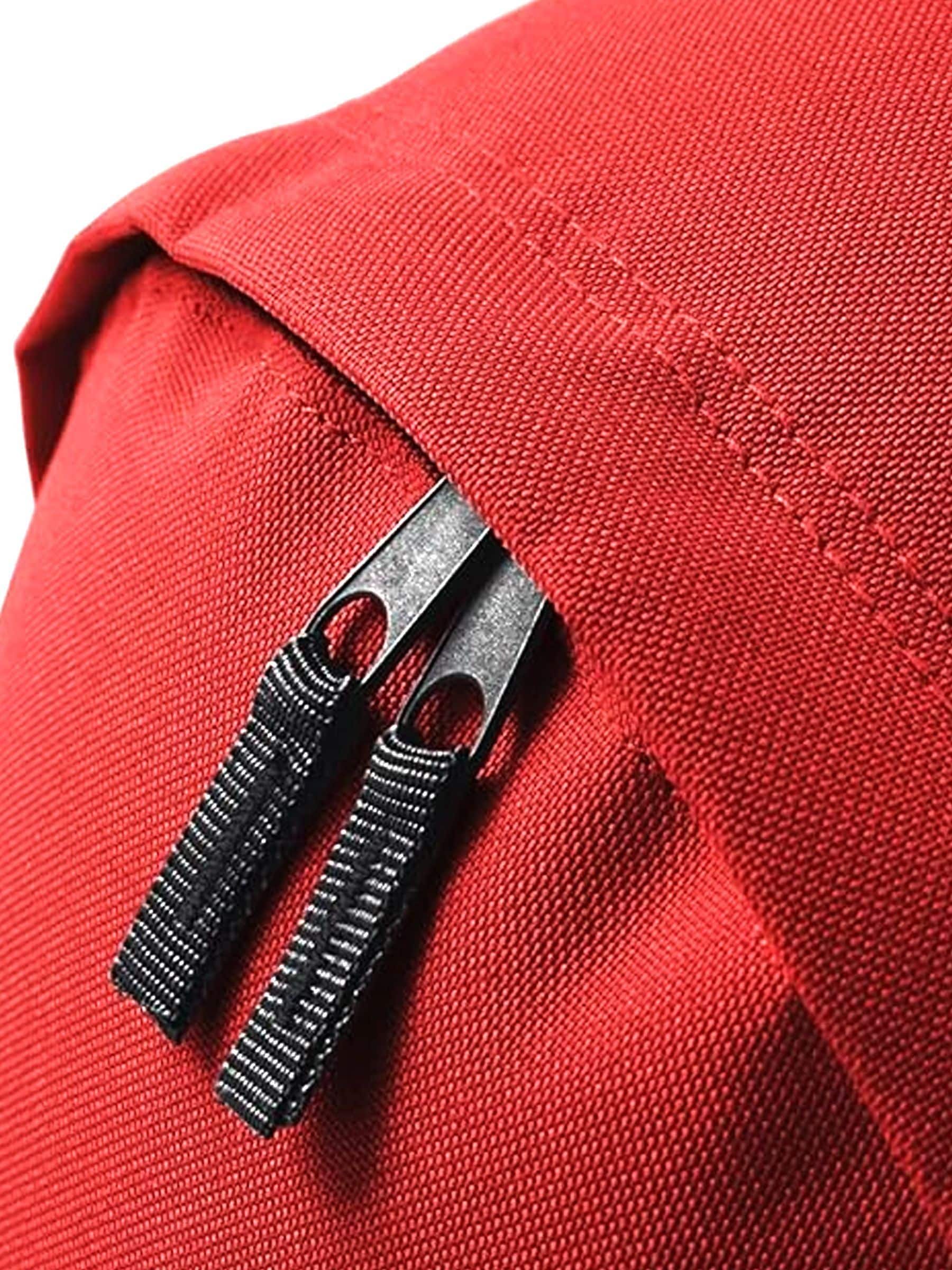 Loveabode red personalised name and date rucksack, imported from the UK