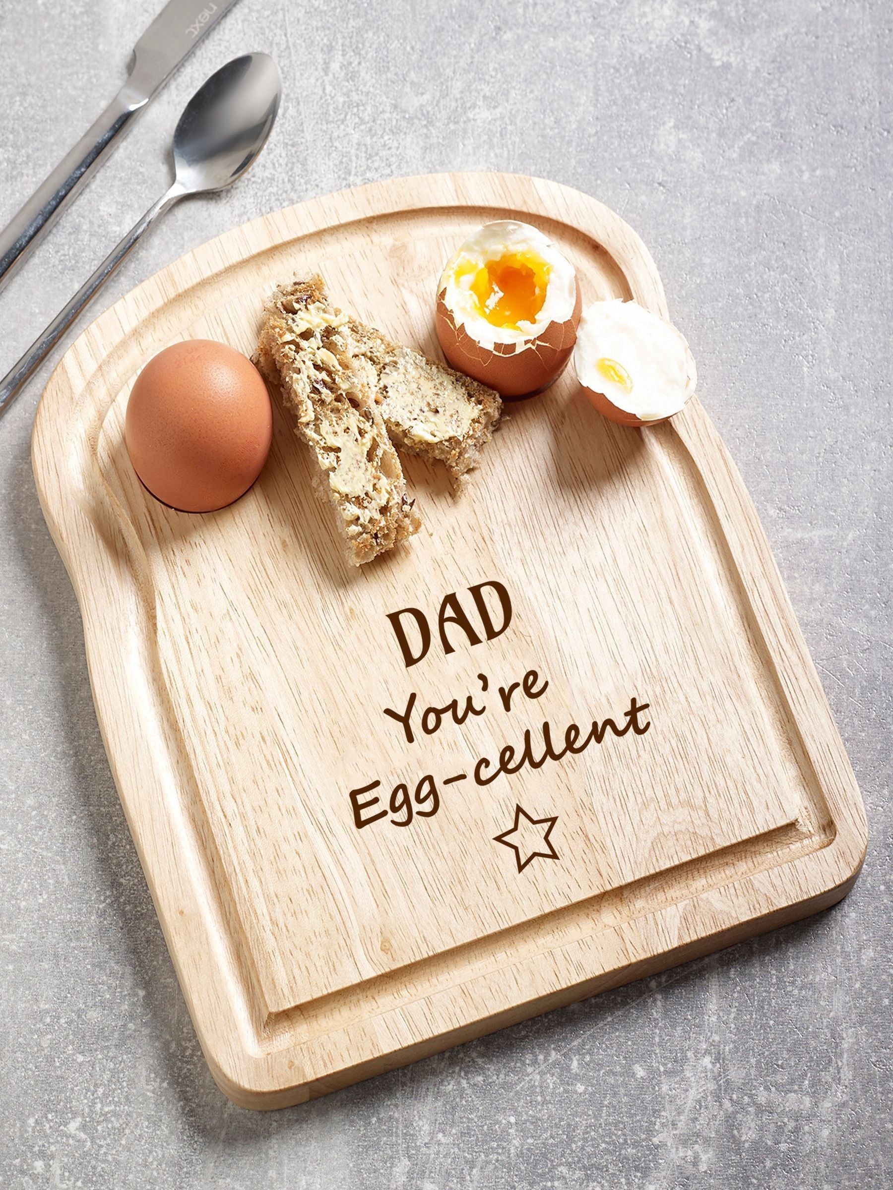 Loveabode personalised egg board 20cm x 24cm, UK version