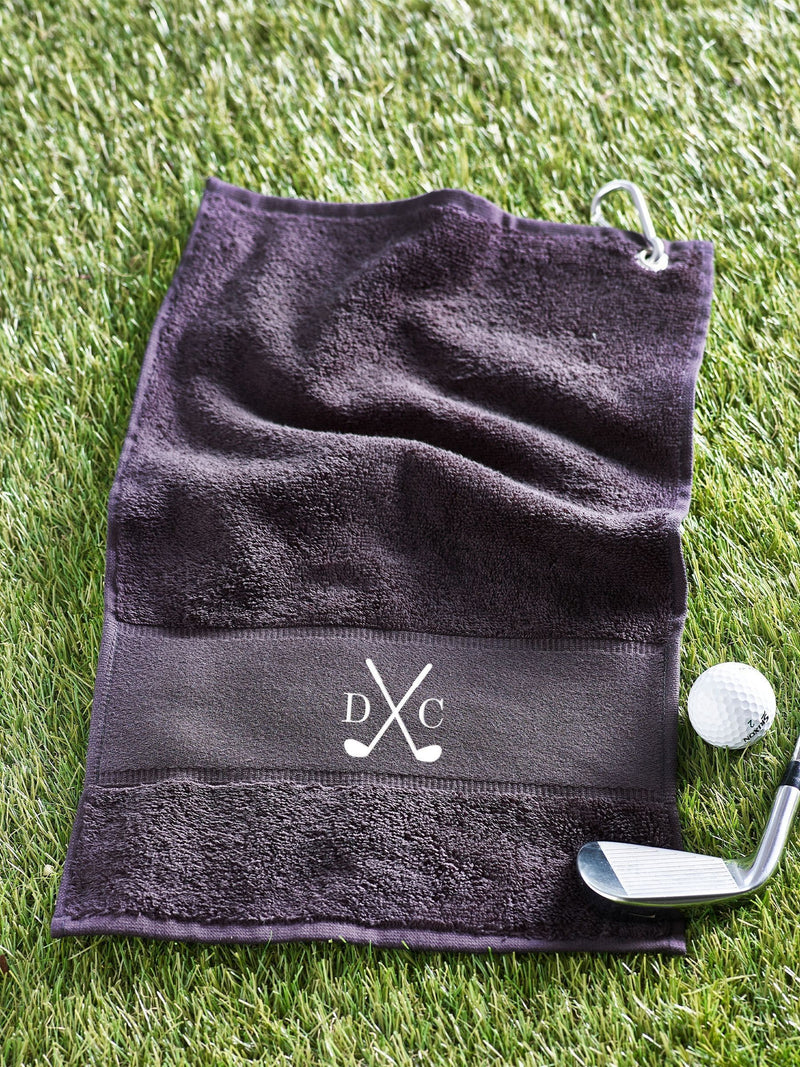 Loveabode personalised golf towel 40x60cm, imported from the UK