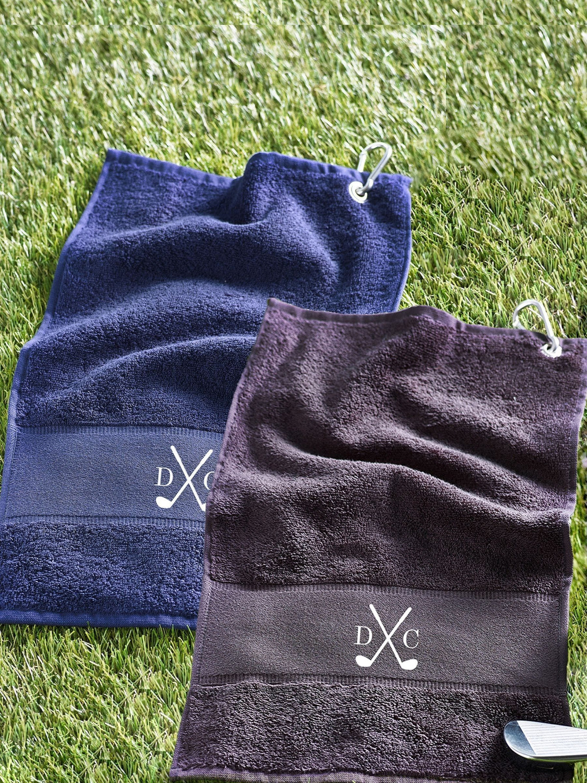 Loveabode personalised golf towel 40x60cm, imported from the UK