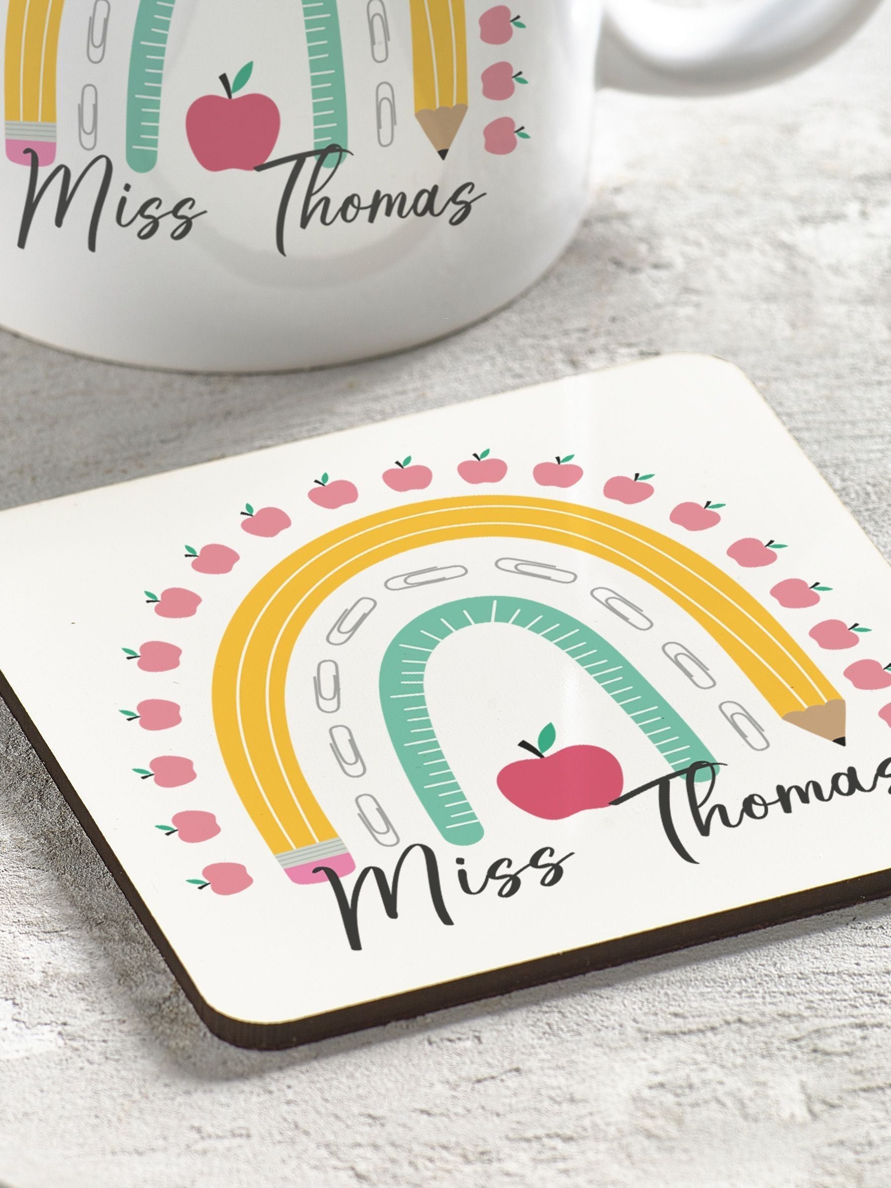 Loveabode Teachers Mug and Coaster Gift Set - British product