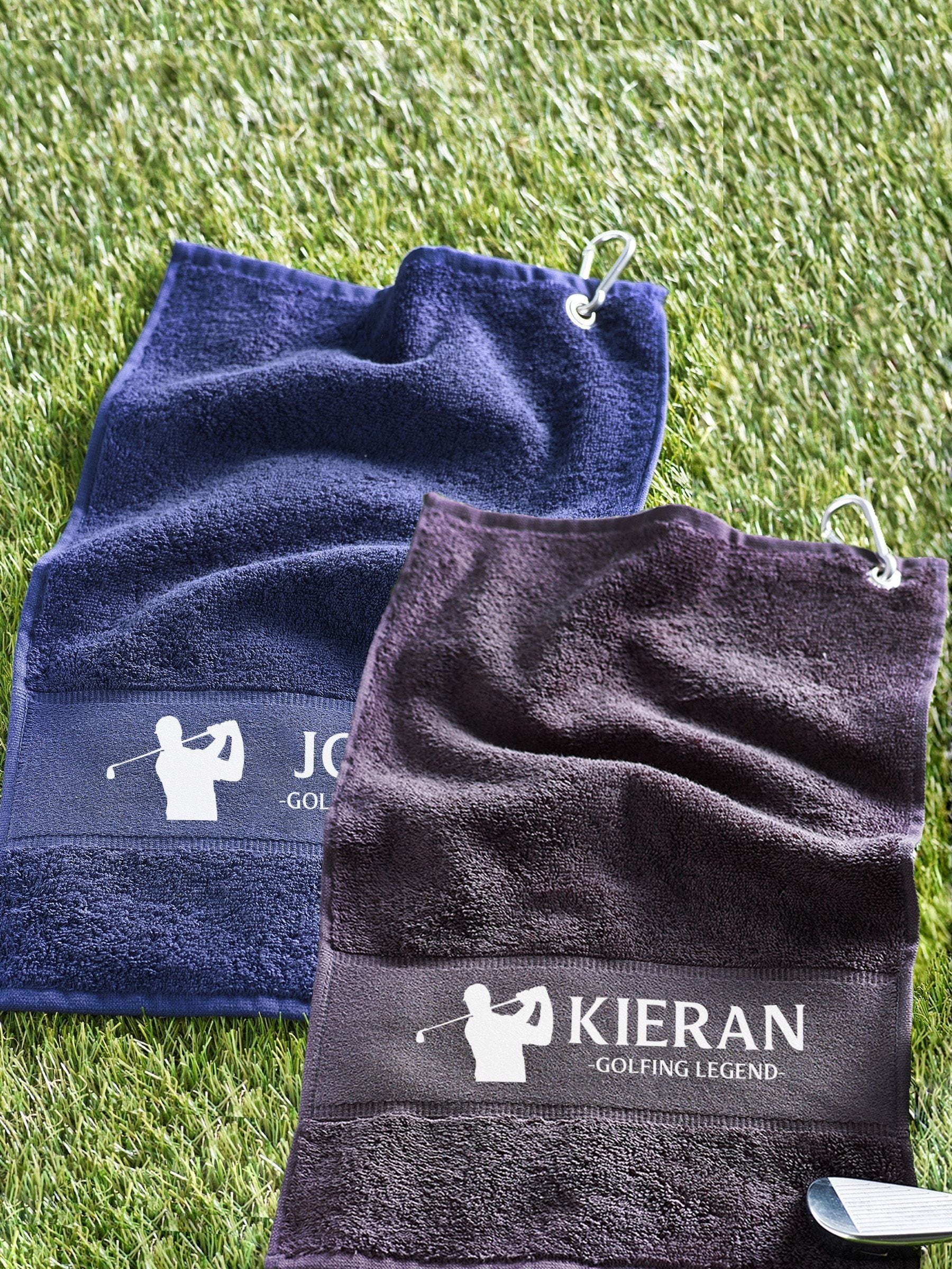 Personalised golf towel Golfing Legend 40x60cm, UK version