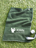 Personalised golf towel Golfing Legend 40x60cm, UK version