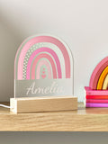 Loveabode personalised rainbow LED night light - British product