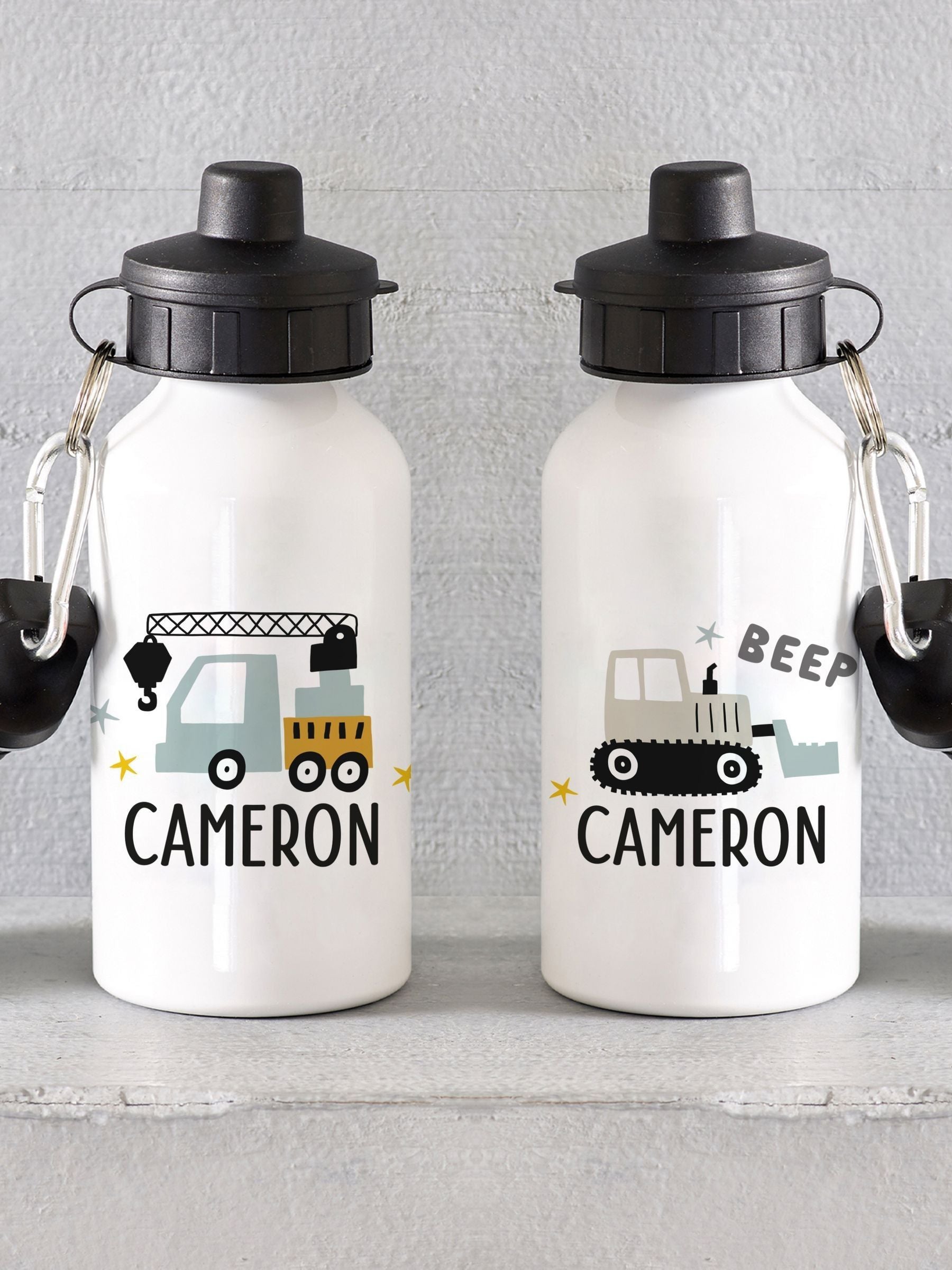 Loveabode personalised aluminium water bottle (British brand)