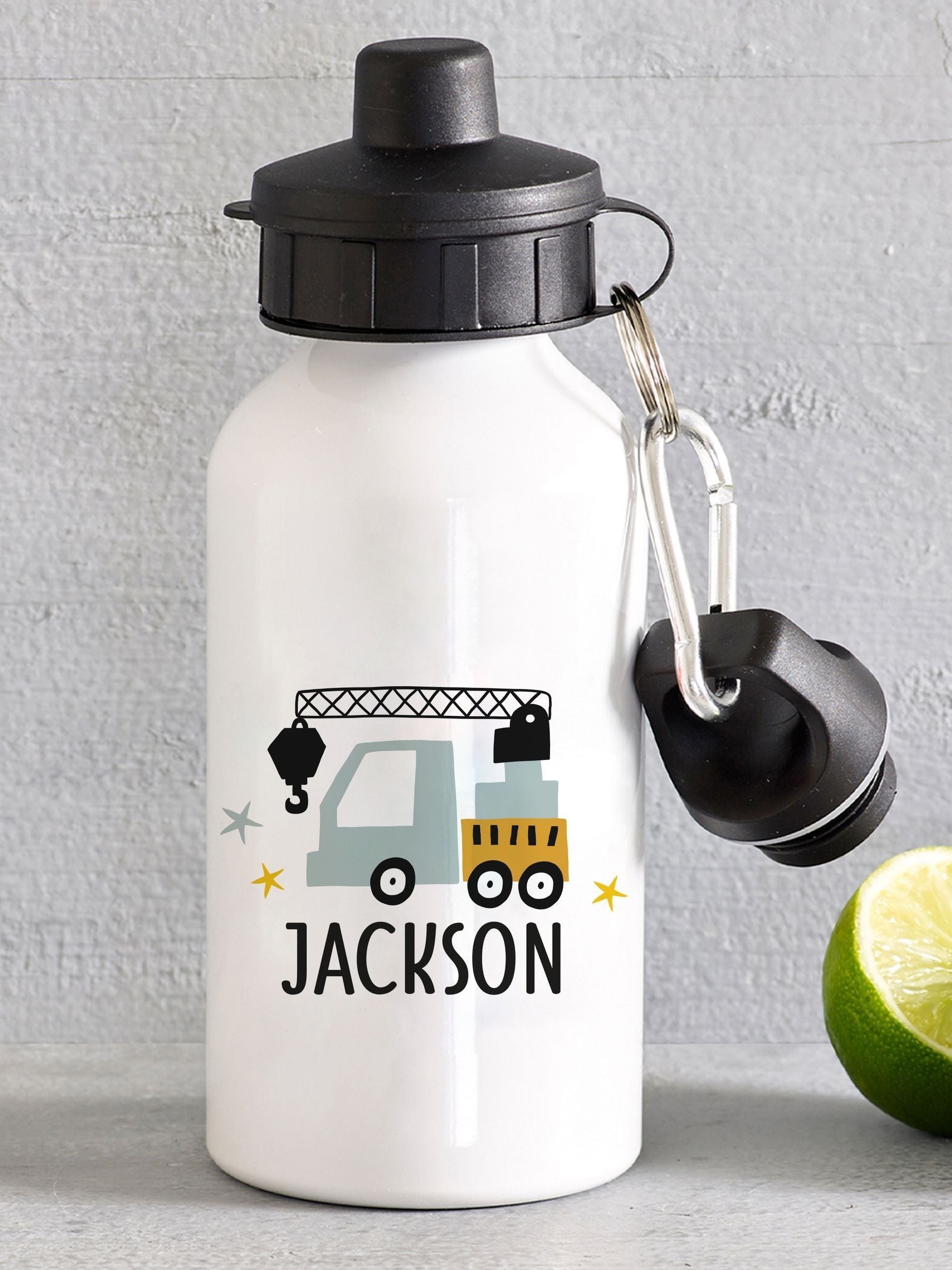 Loveabode personalised aluminium water bottle (British brand)