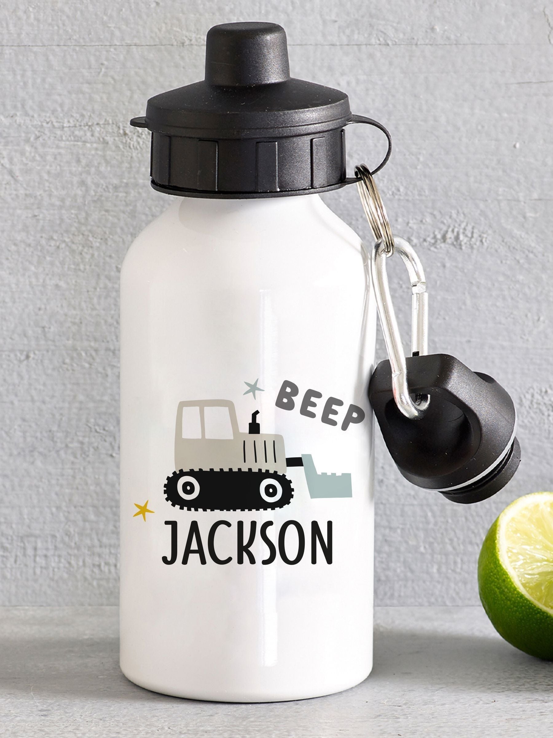 Loveabode personalised aluminium water bottle (British brand)