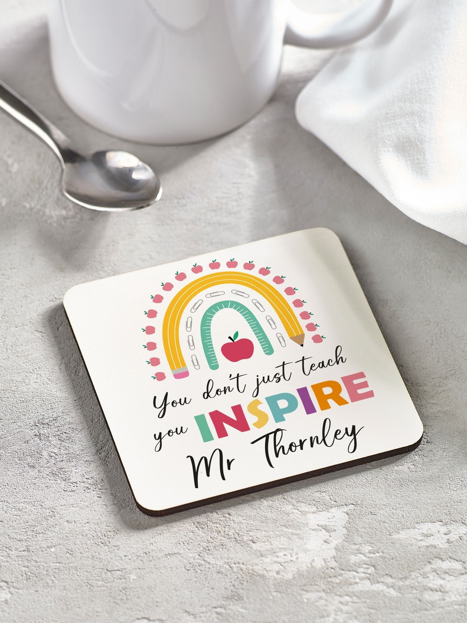 Loveabode personalised mug and coaster set, UK version
