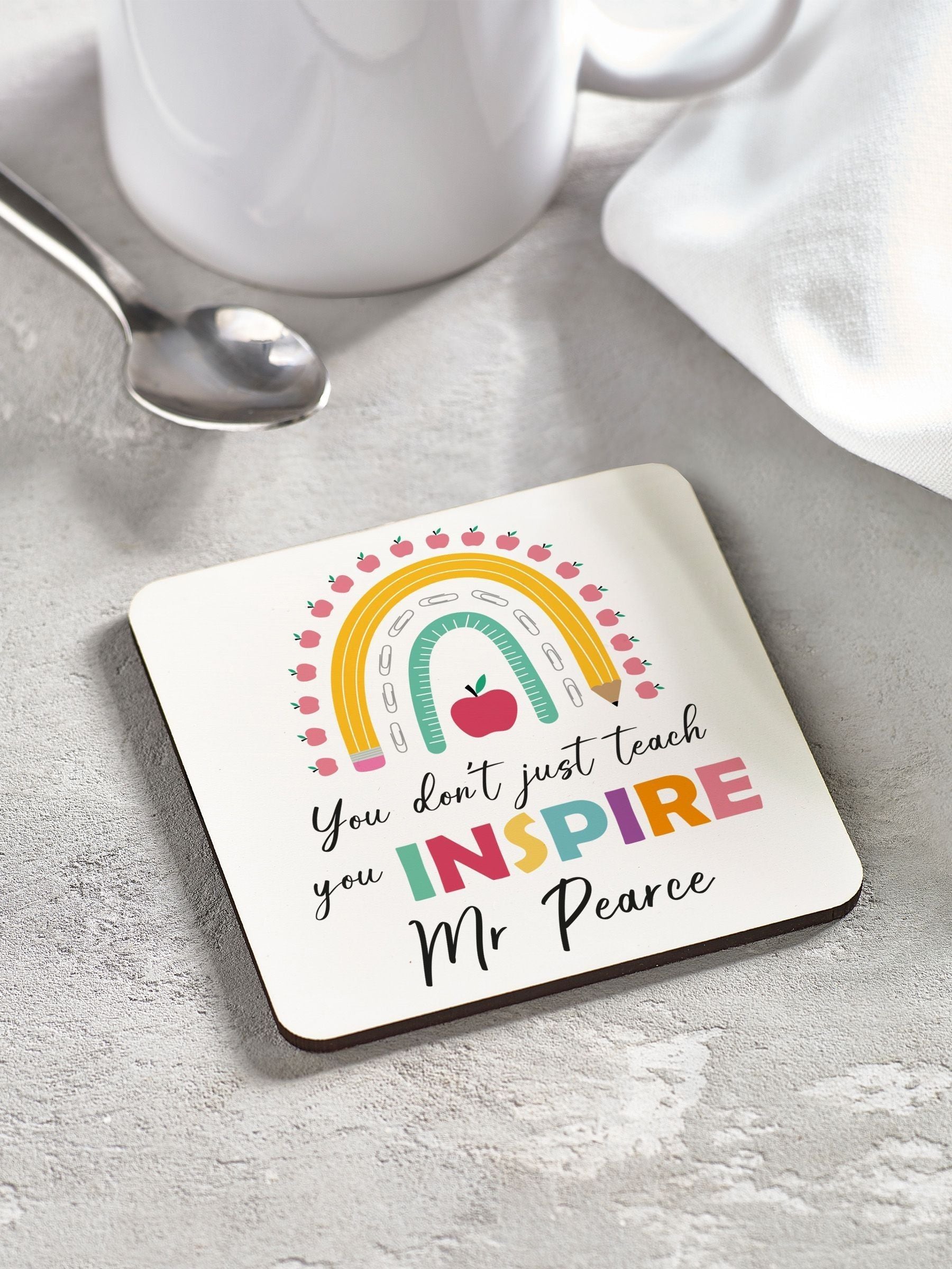 Loveabode personalised mug and coaster set, UK version