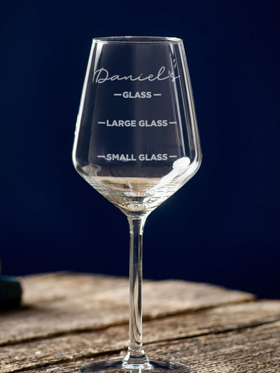 Nächste Loveabode personalisierbares Messwein Glas 13oz/37cl - Online bei McGrocer kaufen