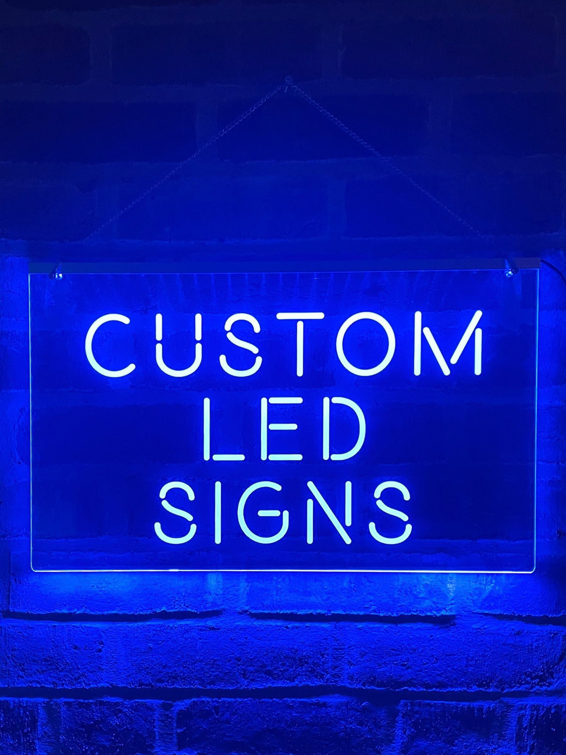 Loveabode custom LED sign multicolour music controlled 50cm x 30cm, UK version