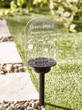 Loveabode personalised solar garden stake light 23cm (British brand)