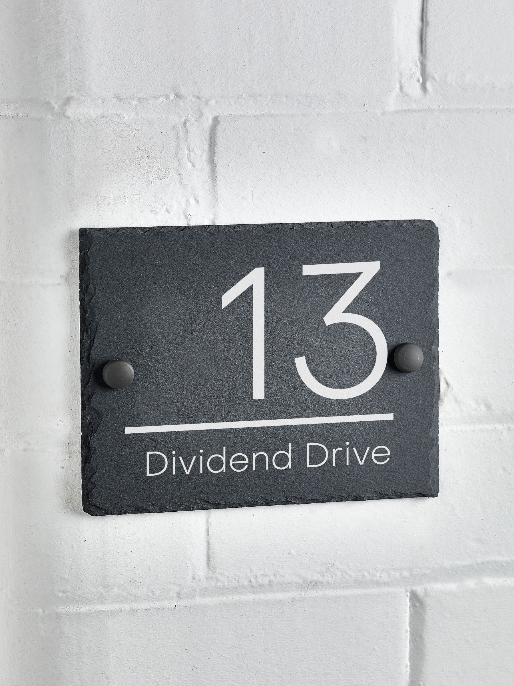 Loveabode rustic slate house sign 20x15cm, imported from the UK