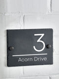Loveabode rustic slate house sign 20x15cm, imported from the UK