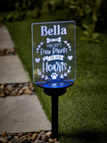 Loveabode personalised solar pet memorial stake light, UK version