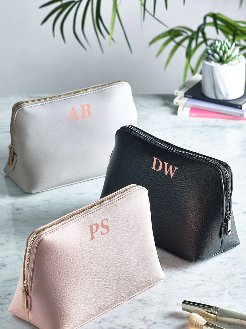 Loveabode personalised large initial make-up bag, UK version