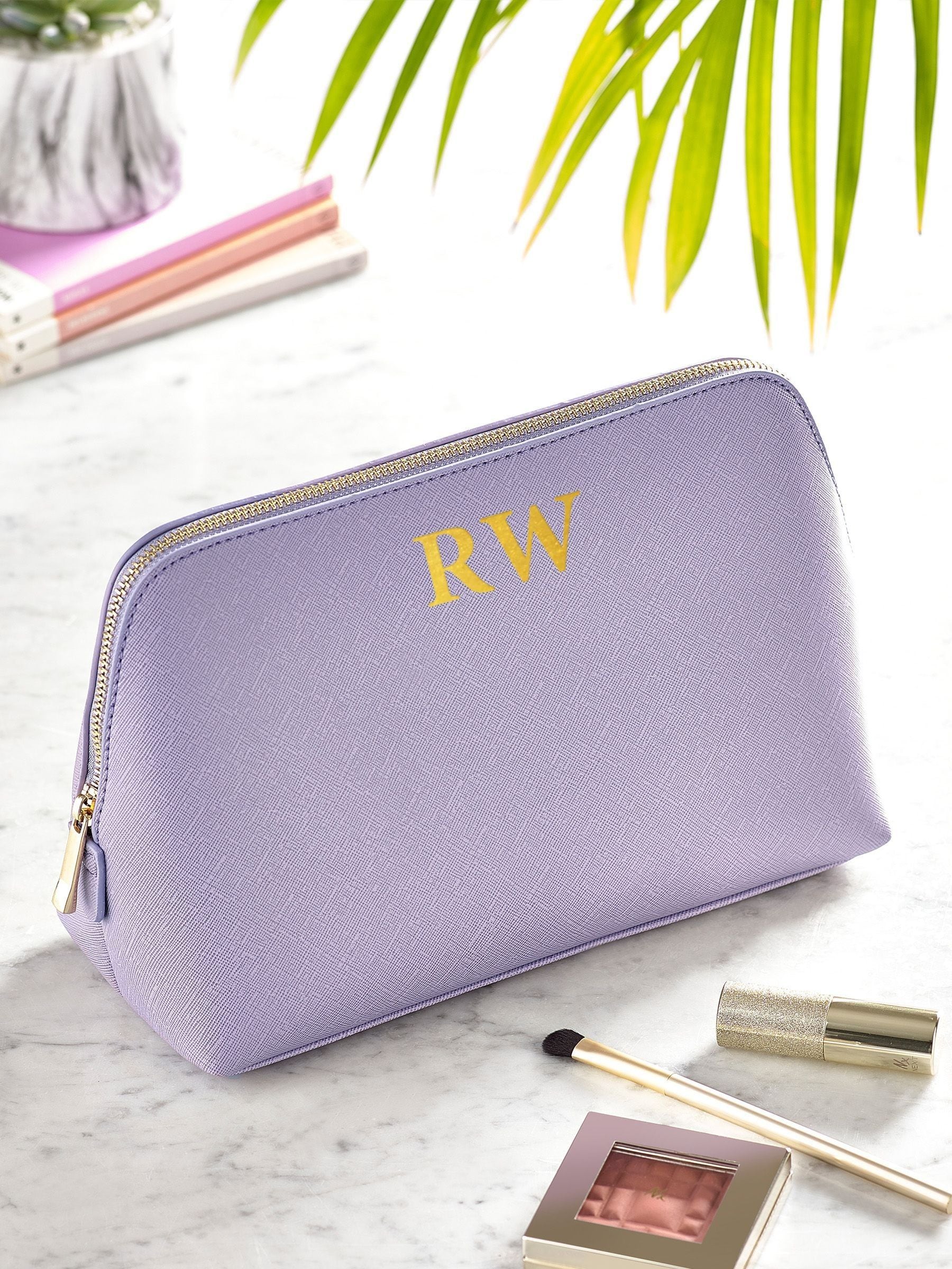 Loveabode personalised large initial make-up bag, UK version