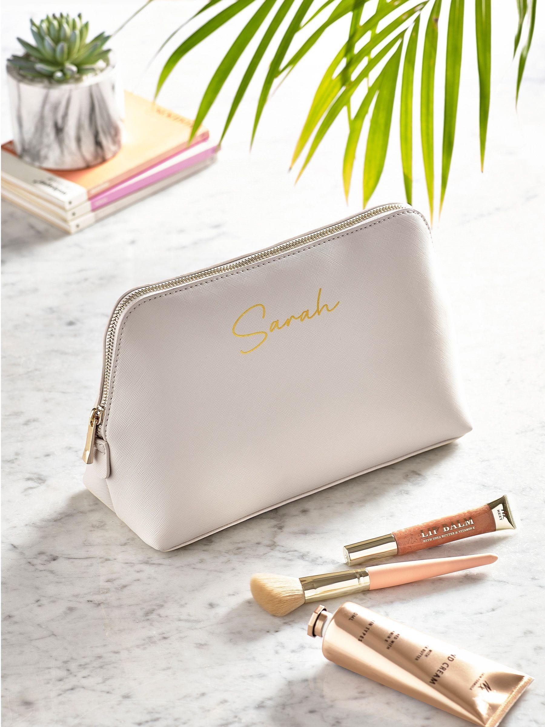 Loveabode personalised large boutique makeup bag, imported from the UK