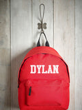 Personalised kids rucksack with name, imported from the UK