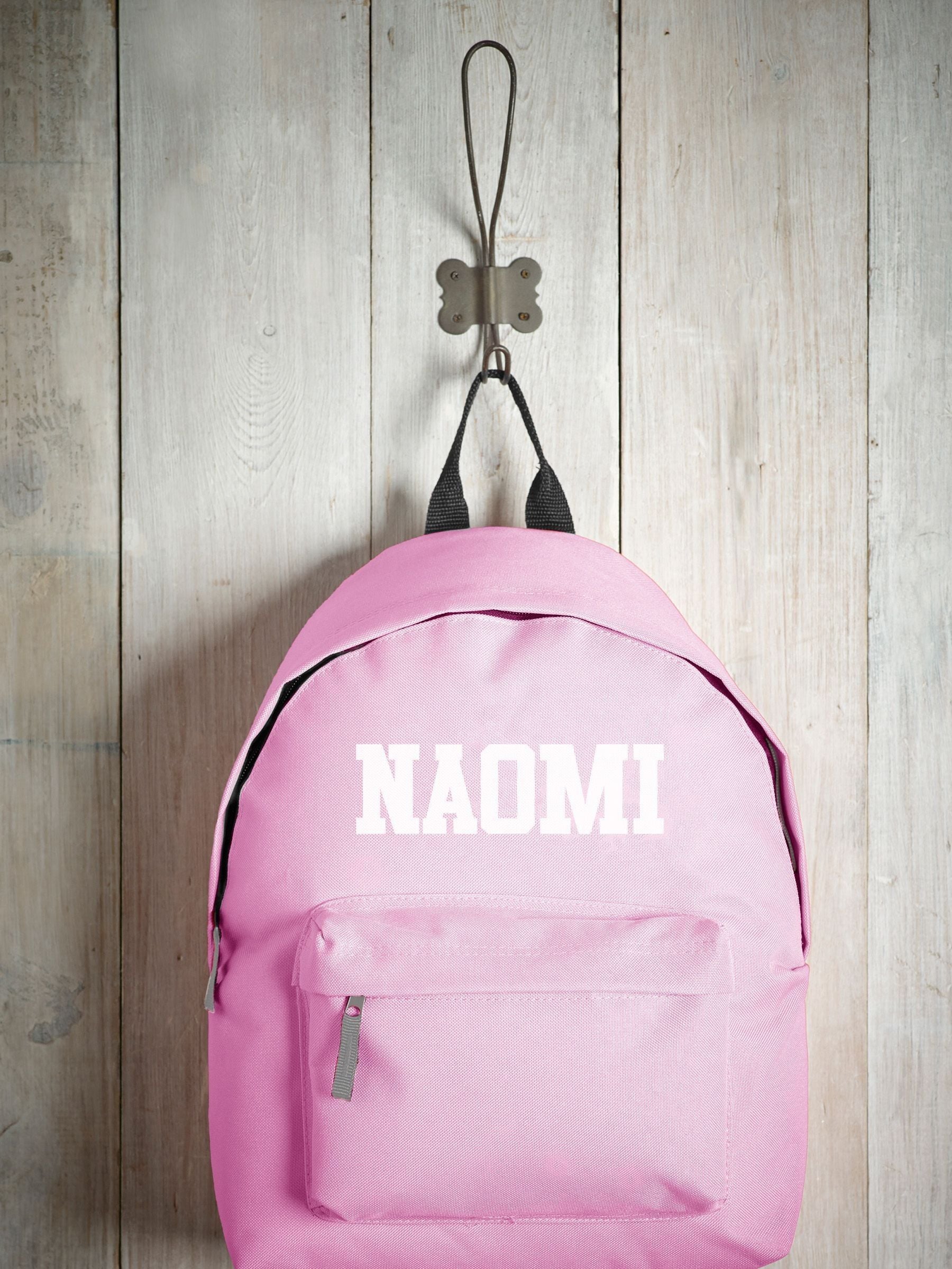 Personalised kids rucksack with name, imported from the UK