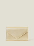 Accessorize gold metallic envelope clutch bag - British product