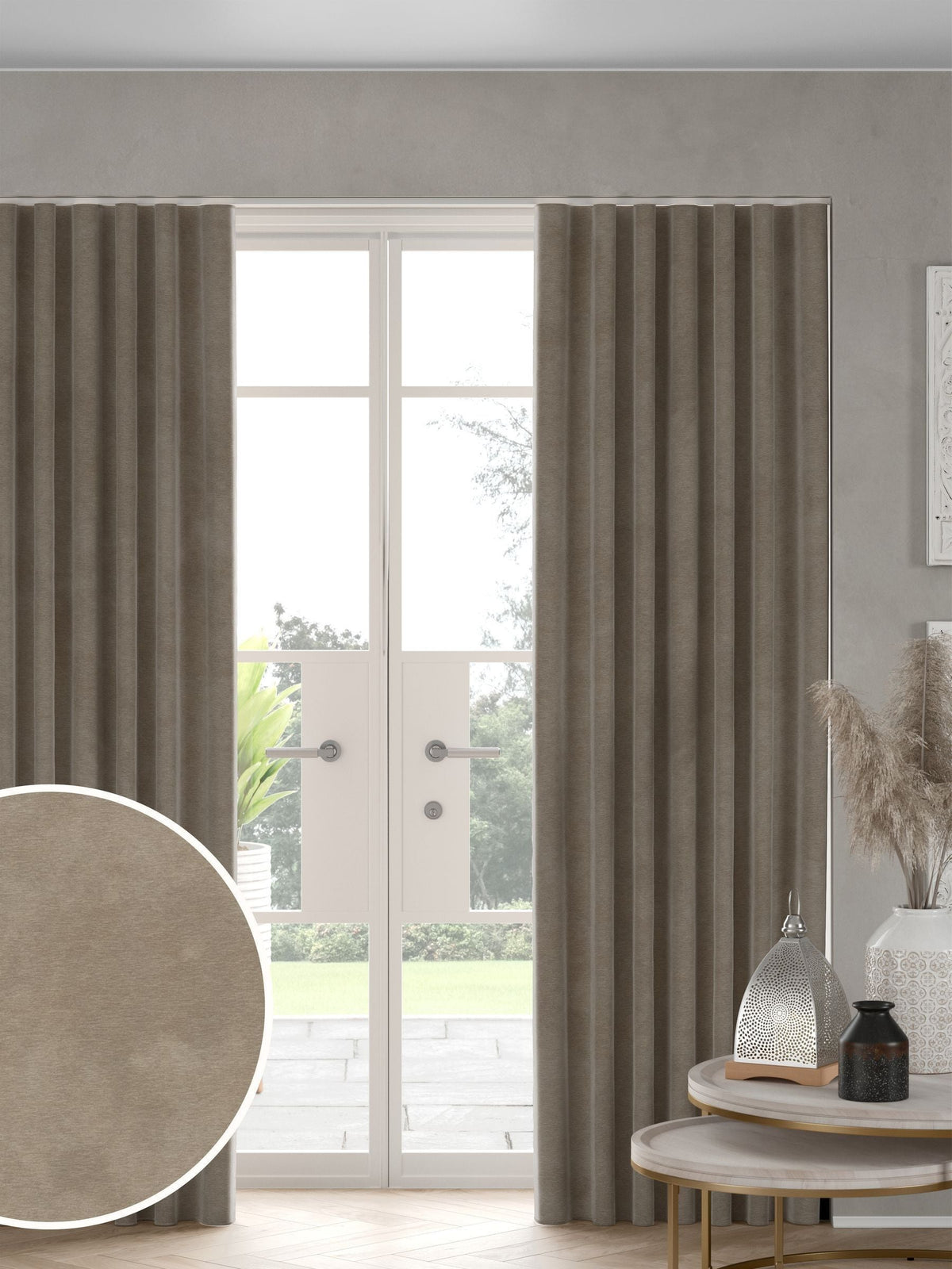 Next natural chenille curtain made to measure, imported from the UK