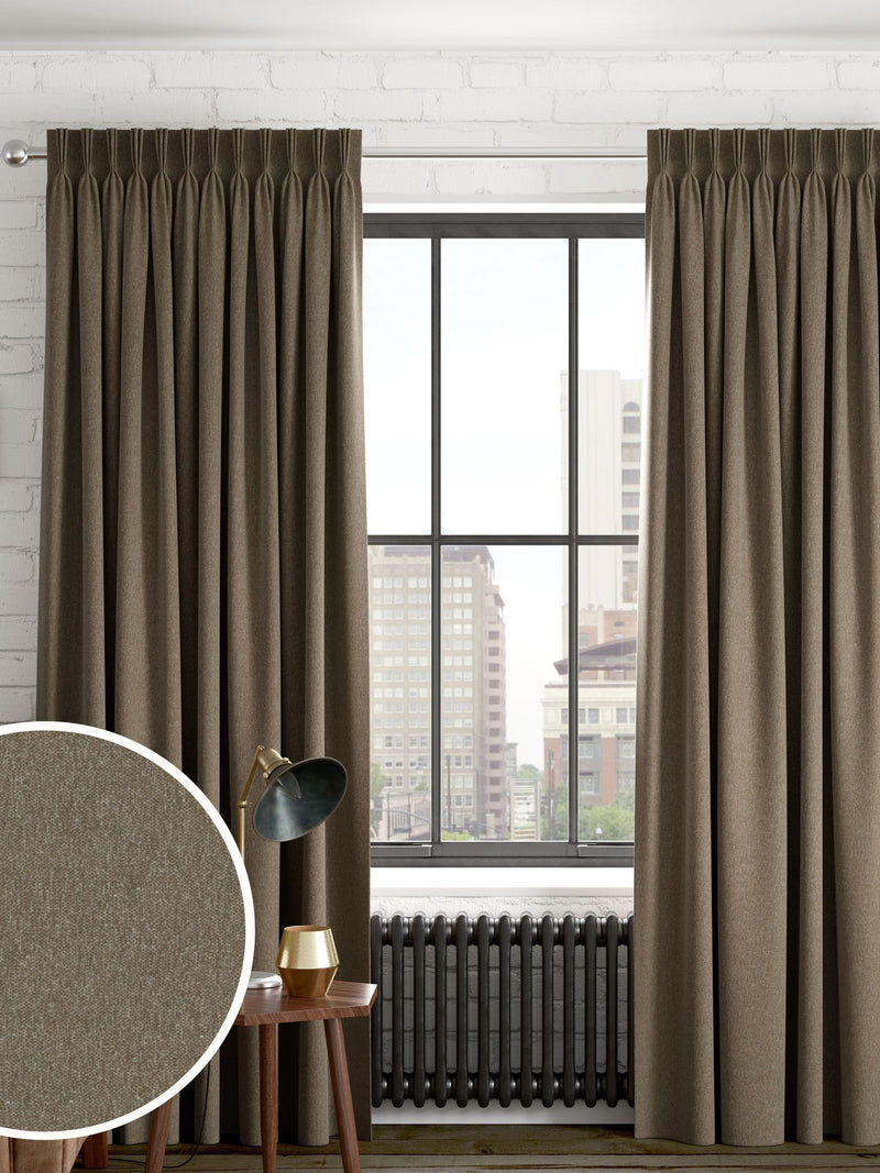 Next khaki green chenille curtains, imported from the UK