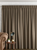 Next khaki green chenille curtains, imported from the UK