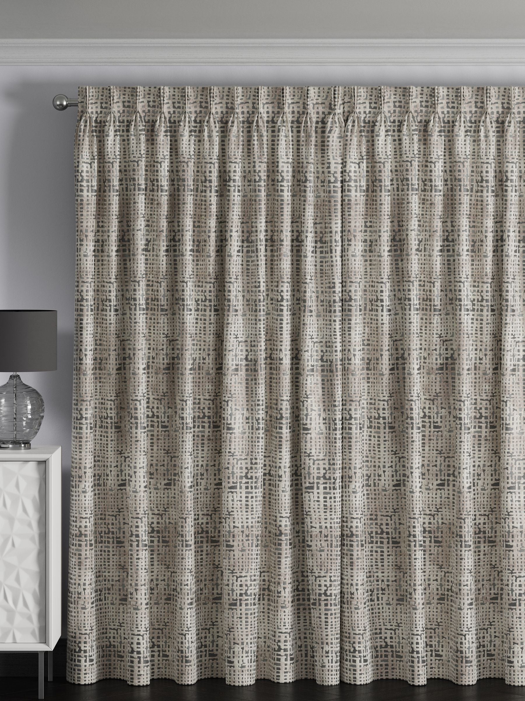 Next silver velvet curtains, UK version