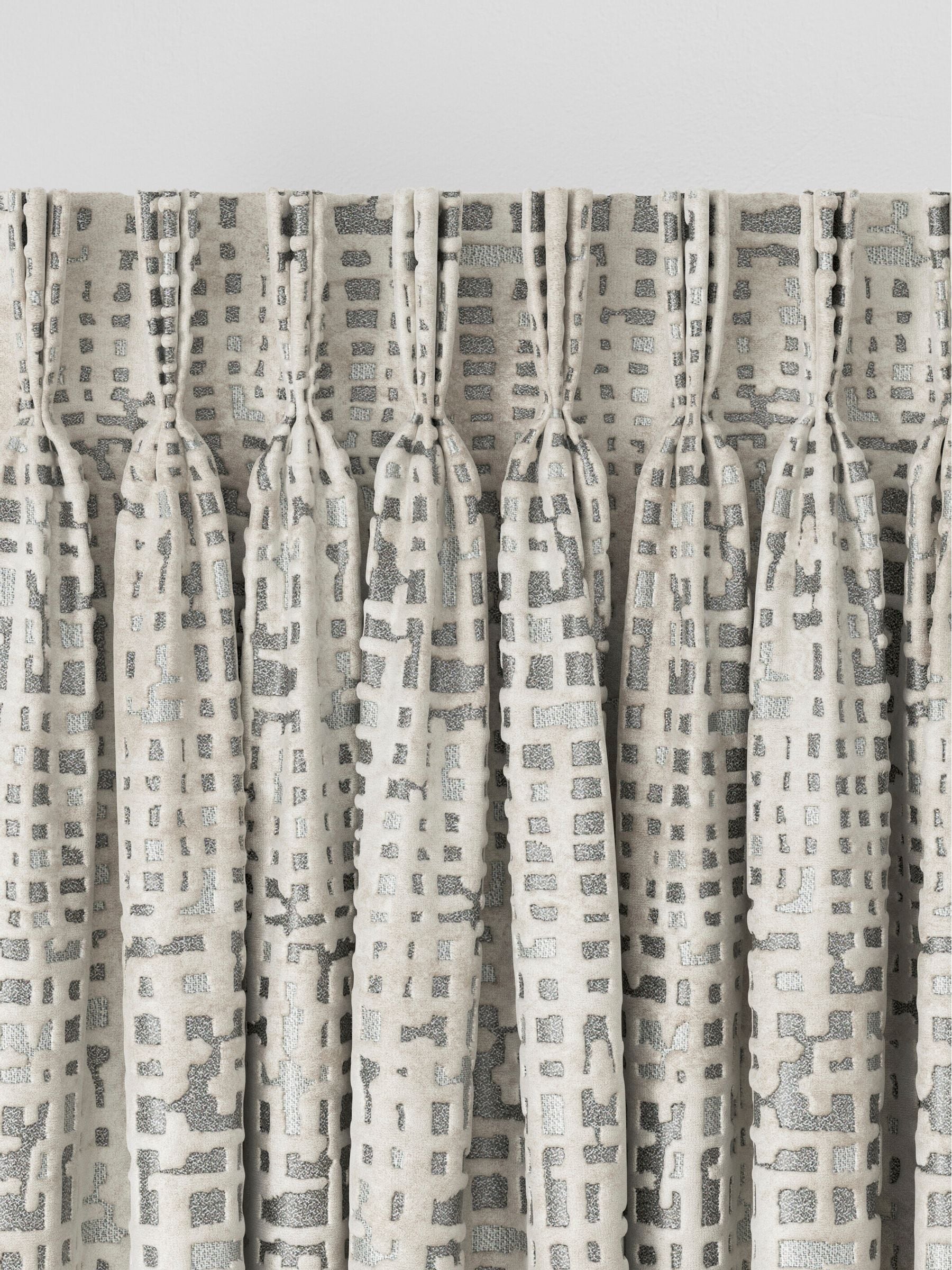 Next silver velvet curtains, UK version