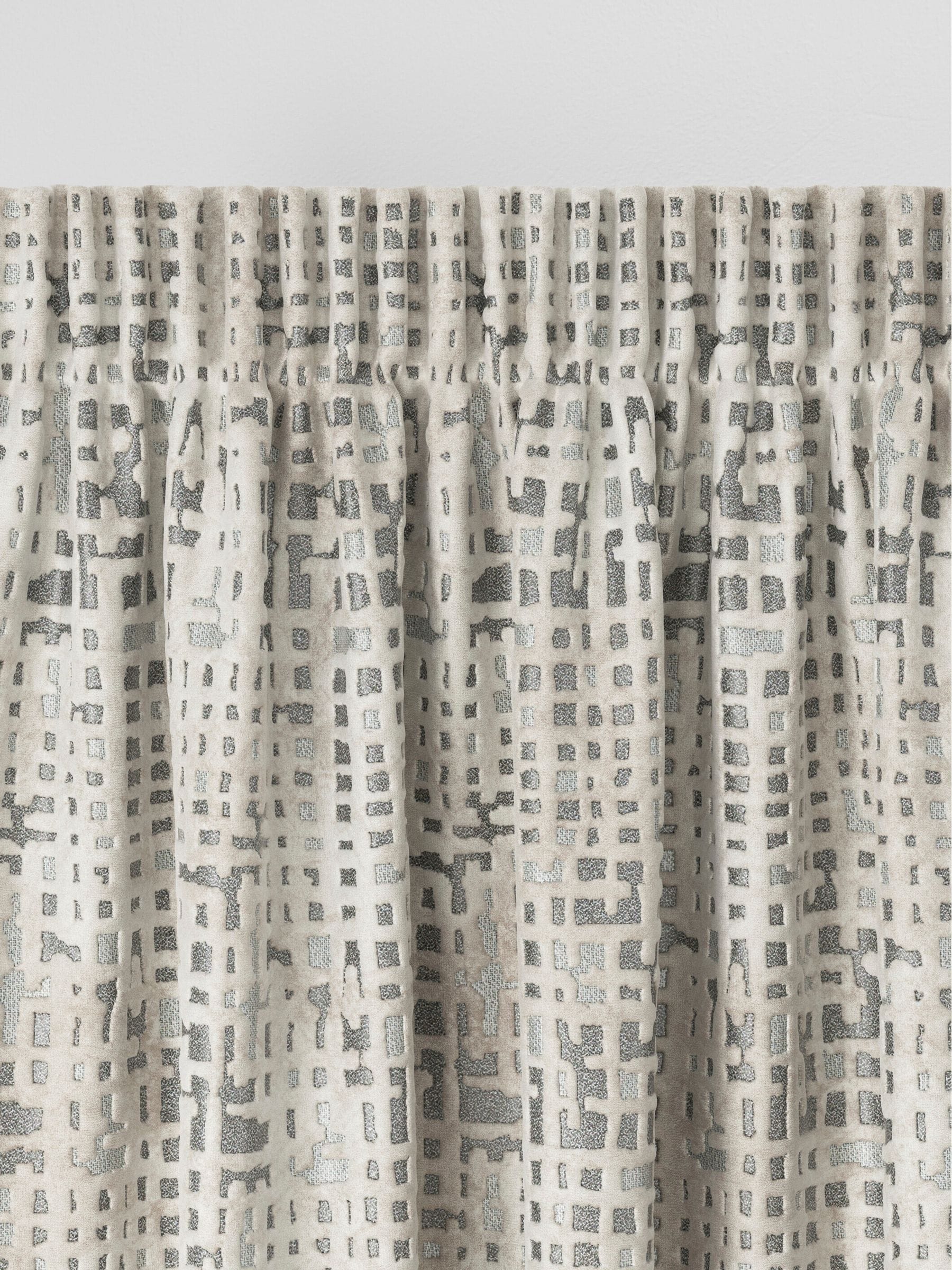 Next silver velvet curtains, UK version