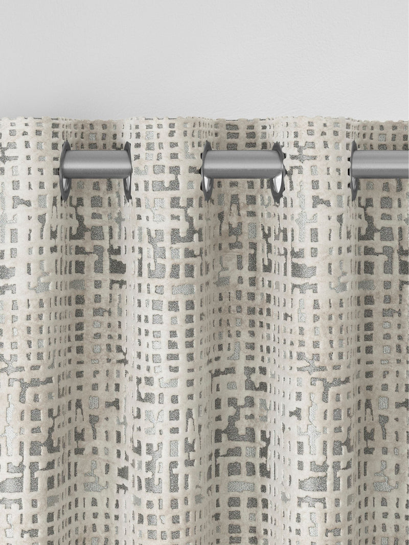 Next silver velvet curtains, UK version