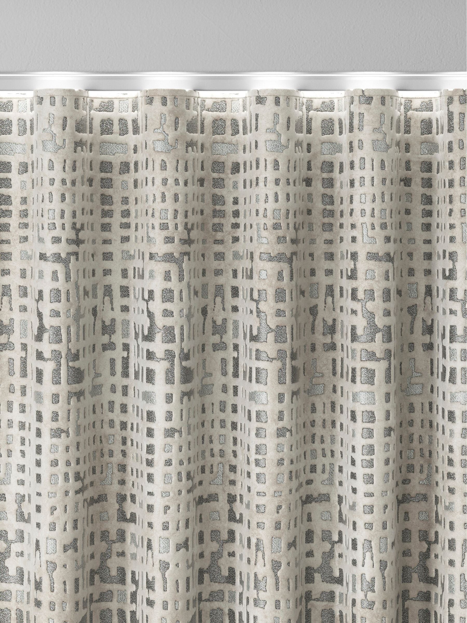 Next silver velvet curtains, UK version