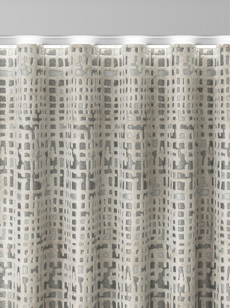 Next silver velvet curtains, UK version
