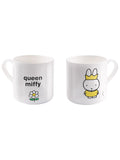 Star Editions personalised Queen Miffy white bone china mug, UK version