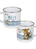 Star Editions Gruffalo's Child enamel mug 10oz, imported from the UK