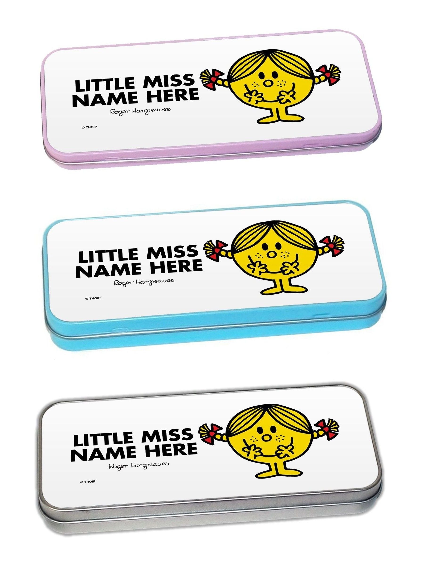 Star Editions Little Miss black pencil tin (British brand)