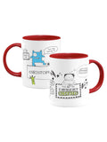 Star Editions Tom Gates red personalised emergency biscuits mug 11oz, imported from the UK