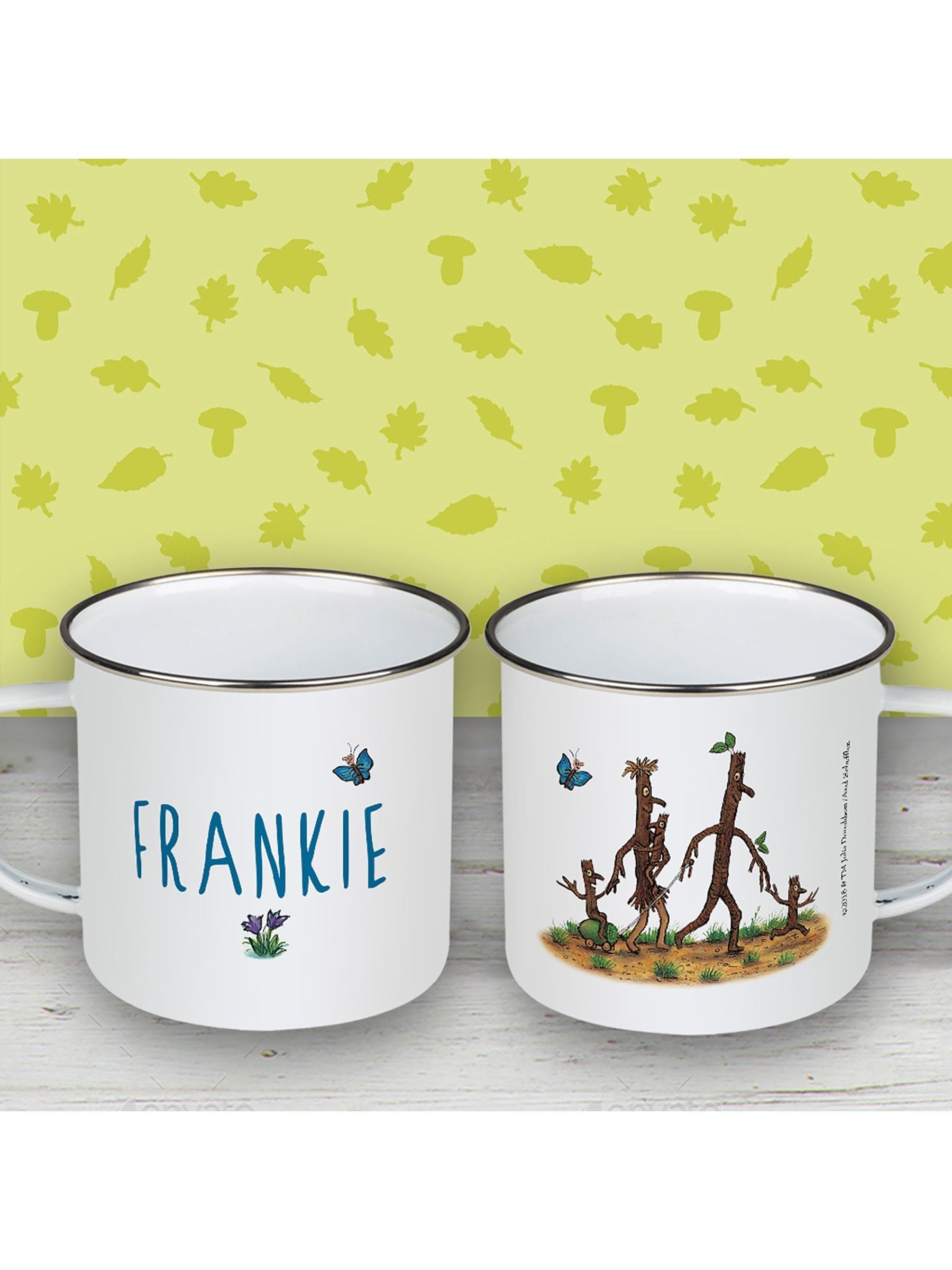 Star Editions personalised Stick Family enamel mug 10oz - British product