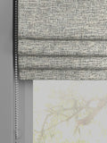 Next cross-hatch roman blind made to measure black white (British brand)