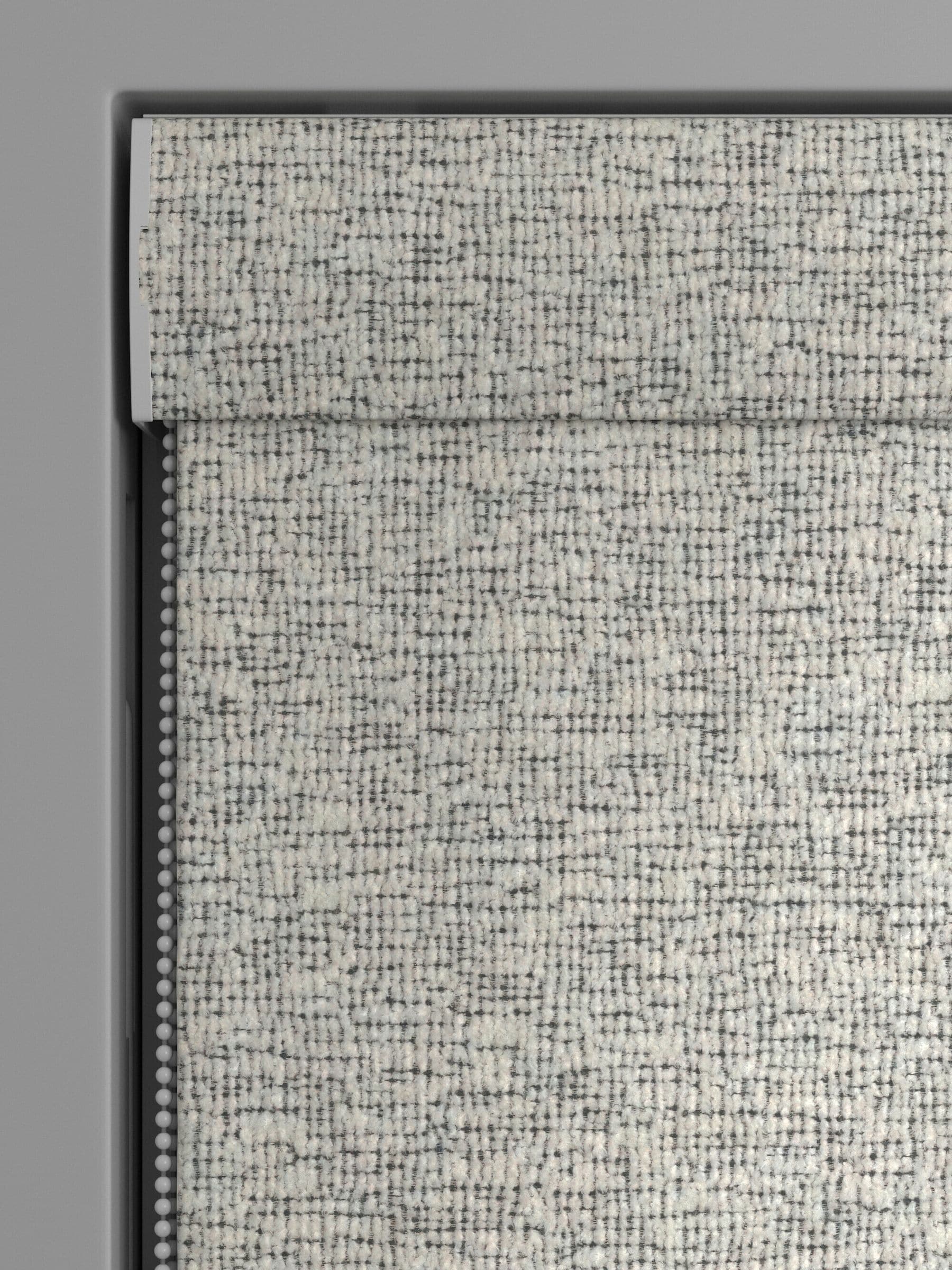 Next cross-hatch roman blind made to measure black white (British brand)