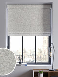 Next cross-hatch roman blind made to measure black white (British brand)